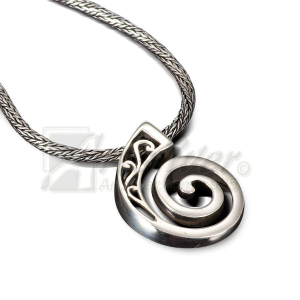 Spiral Necklace Silver