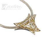 Inverted Wave Triangle Pendant Style - KS 015