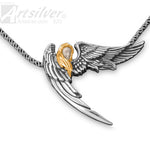 Angel Wing Pendant gold silver