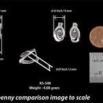 Sterling Silver Post Earrings Comparison