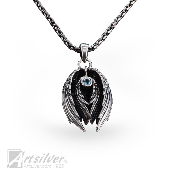 Angel Wing Pendant Silver