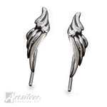 sterling silver angel wing earrings