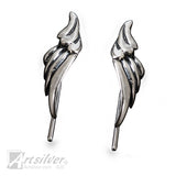 sterling silver angel wing earrings