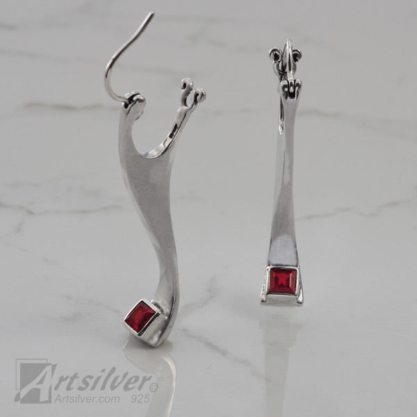 Sterling Silver Post Earrings - KS 740