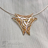 Inverted Wave Triangle Pendant Style - KS 015