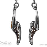 Silver with Gold Leverback Earrings Style