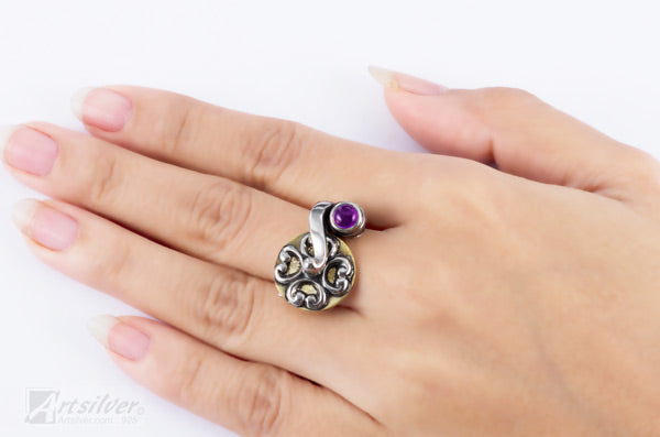 Sterling Silver Motion Ring