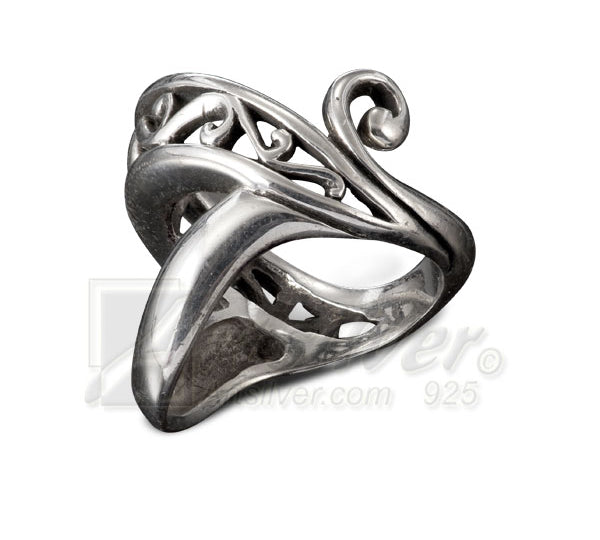 Unique Womens Sterling Silver Ring