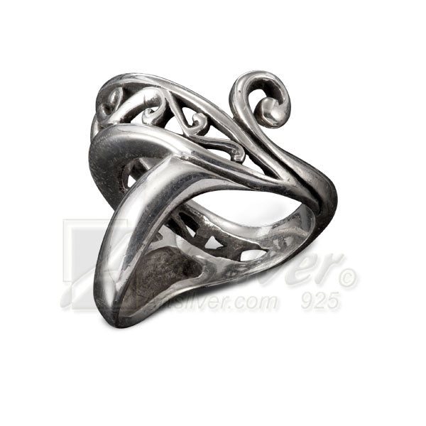 Unique Womens Sterling Silver Ring