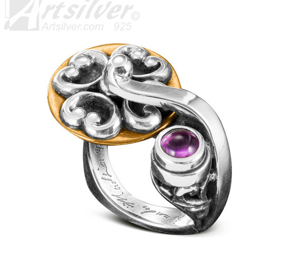 Sterling Silver Motion Ring