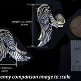 Sterling Silver Angel Wing dangle Earring with Gemstone by Artsilver