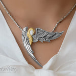 Angel Wing Pendant gold silver
