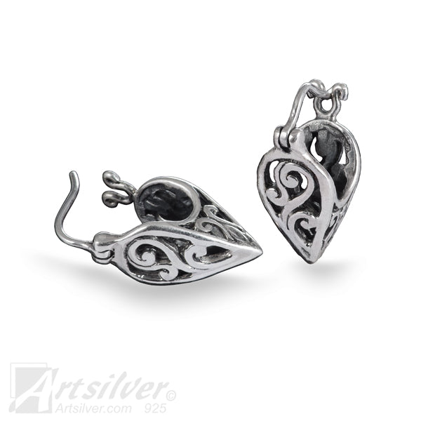 Sterling silver post earrings
