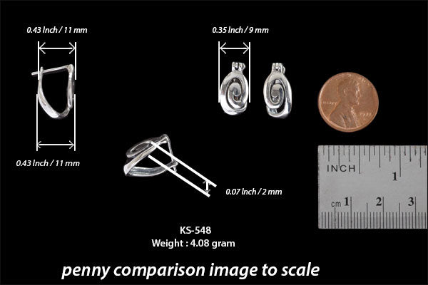 Sterling Silver Post Earrings Comparison