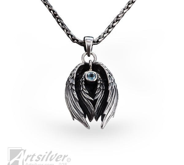 Angel Wing Pendant Silver